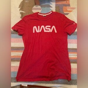 Homage brand NASA T-Shirt Adult XL Red Tri-blend Graphic Tee
